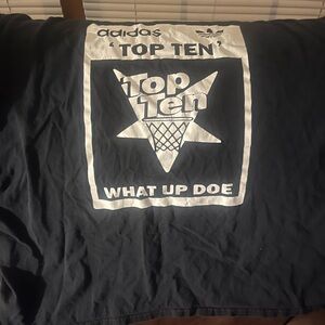 Adidas Black Short Sleeve Tee with Graphic Design